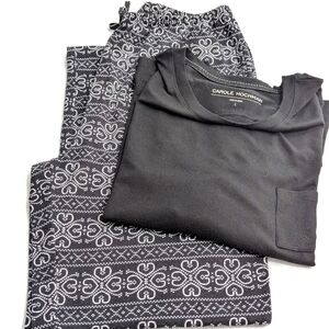 NWOT - Carole Hochman "Marshmallow" Jersey Sleep/Lounge Wear - Fairisle Print